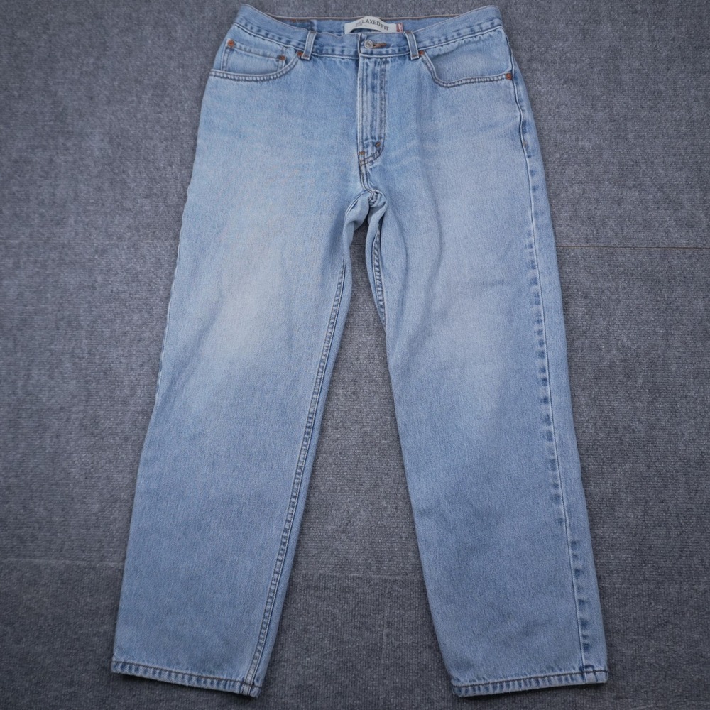Levi's 550 Relaxed Fit Jeans Mens 34x30 Light Wash Blue Tapered Leg Denim